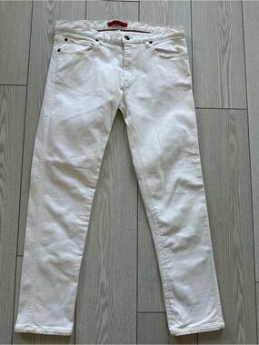 HUGO White Jeans with Red Trim